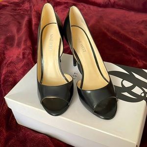 Nine West D’Orsey open toe heels